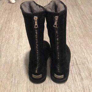 Ugg Boots Womens Knightsbridge Tall Sheepskin Shearling 5119 Black